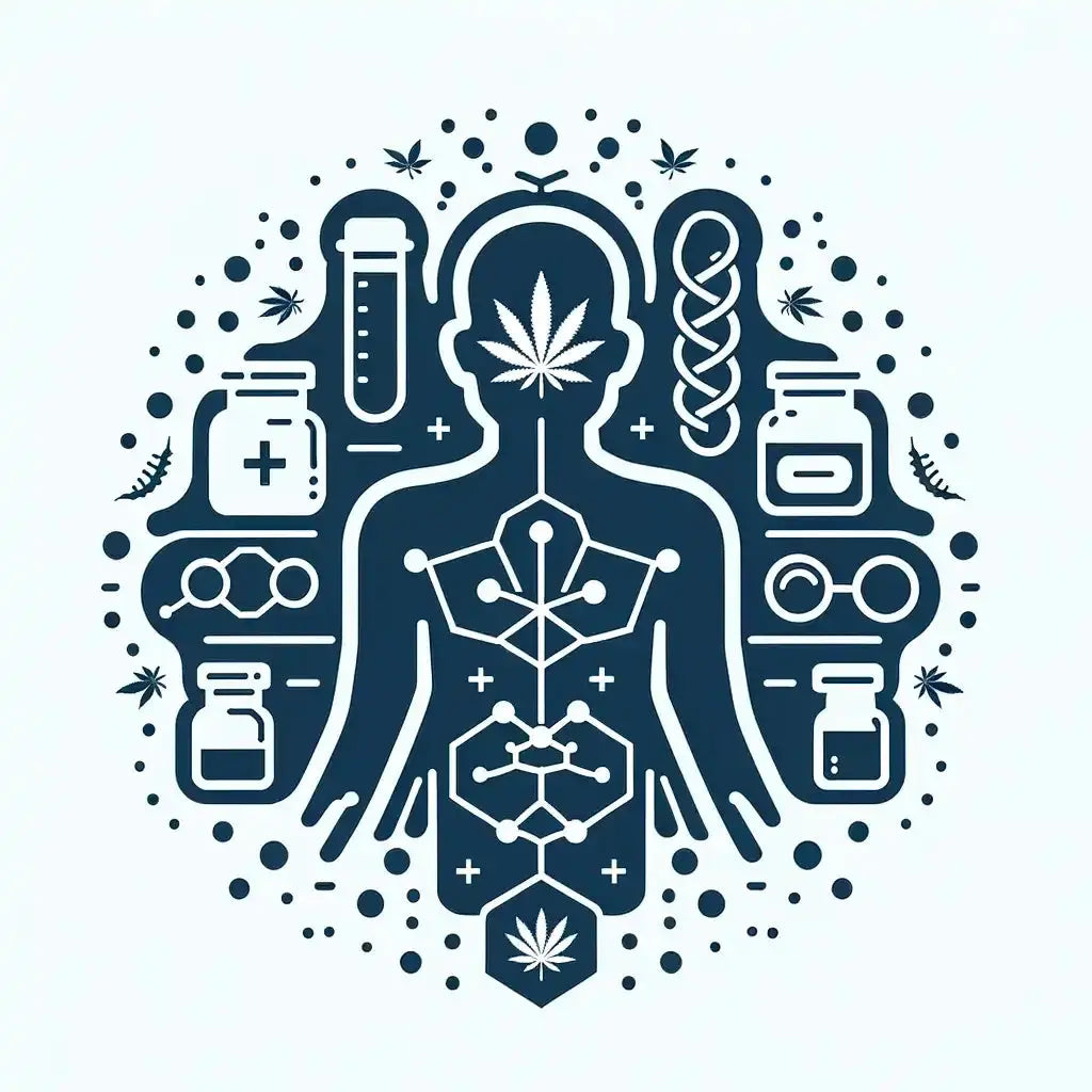 schema artistico interazione uomo cannabis benessere naturale